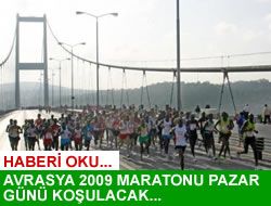 Avrasya Maratonu Pazar Gn Koulacak.