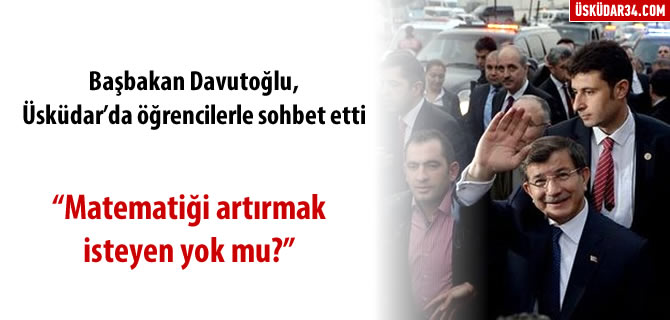 Başbakan Davutoğlu'ndan Üsküdar'da sürpriz ziyaret