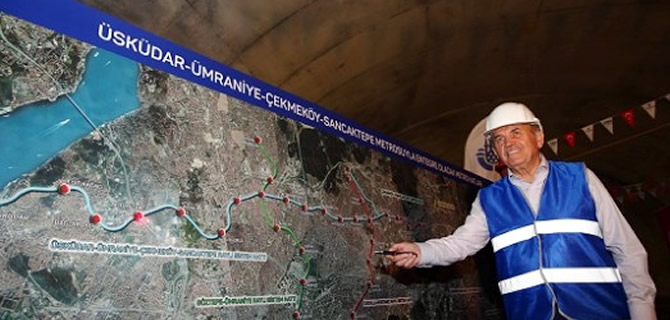 Bakan Topba skdar-Sancaktepe Metrosu'nda