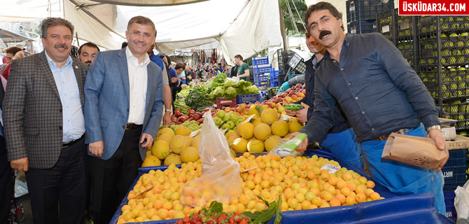 Bakan Trkmen Bulgurlu Semt Pazar'n ziyaret etti