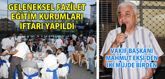 Faziletliler geleneksel ramazan iftar programnda bulutu