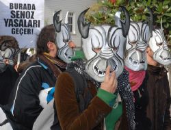 skdar'da HES protesto edildi.