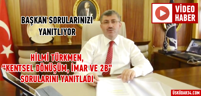 Üsküdar Belediye Başkanı Hilmi Türkmen, Sosyal Medaya üzerinden sorularınızı yanıtlamaya devam ediyor... TIkla İzle
