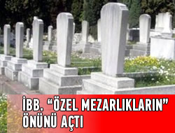 İstanbul'da 'özel mezarlık'ların önünü açtı