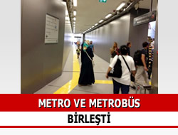 Metrobs ve metroyu buluturan tnel hizmete alnd