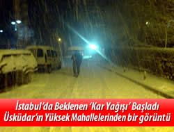 stanbul'da beklenen kar balad