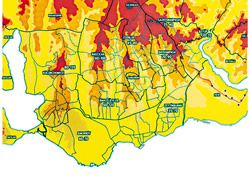 stanbul'un yeni gkdelen haritas