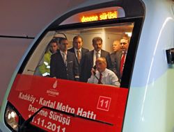 Kadky-Kartal metrosu test edildi