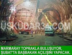 Marmaray toprakla buluuyor...