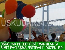 skdar'da 'Martlarla Simit Paylama Festivali'