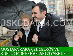 Mustafa Kara esnaflar ziyaret etti.