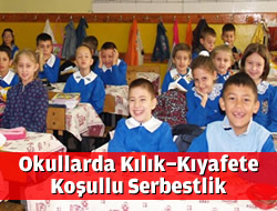 Okullarda kyafet serbest