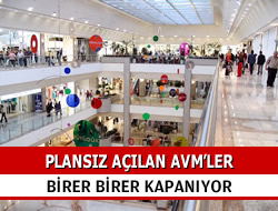 Plansz alan AVM'ler birer birer kapanyor