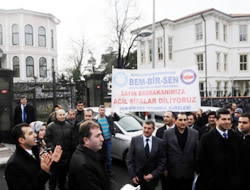 Sendikaclardan Babakan'a ziyareti