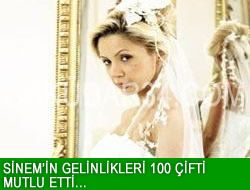 Sinem'in ailesinden 100 ifte gelinlik...