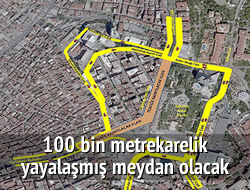 Taksim Meydan trafie kapatlyor