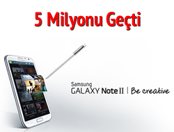 Samsung Galaxy Note 2, 5 milyon satt