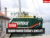 Greenpeace'nin efsane gemisi Rainbow Warrior, skdar'da