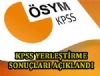 KPSS yerletirme sonular akland