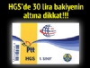 HGS'de 30 lira snrna tepki yayor