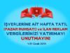 Pazar Ruhsat ve Reklam vergi demeleri