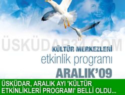 skdar, Aralk ay 'Kltr Etkinlikleri Program'