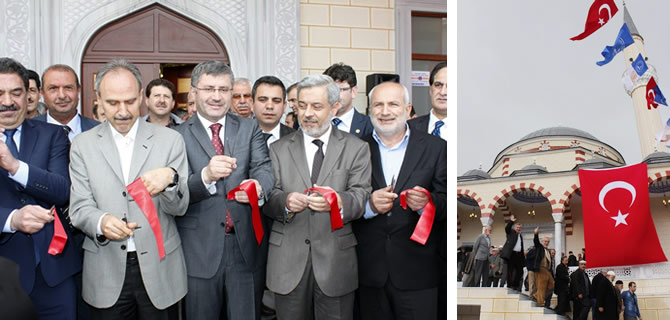 amlktepe Camii dualarla ibadete ald