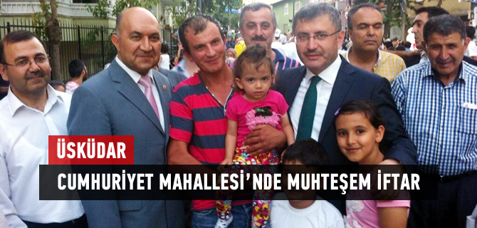 Sokak ftarlar Cumhuriyet Mahallesi ile devam etti