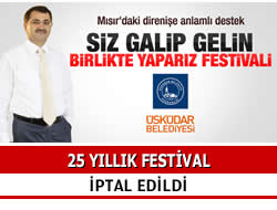 skdar Belediyesi Msr iin Katibim Festivali'ni iptal etti