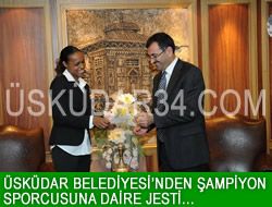 Bekele'ye skdar Belediyesi'nden jest...