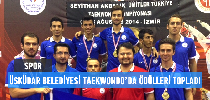 skdar Belediyesi Taekwondo'da dlleri toplad