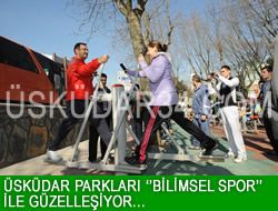 skdar parklar ''Bilimsel Spor'' ile gzelleiyor.