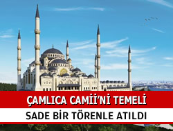 amlca Tepesi Camii temel atma treni yapld
