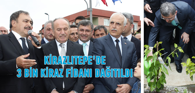 skdar Kirazltepe'de Kiraz Fidan Dikim ve Datm enlii dzenlendi