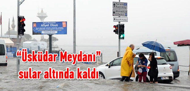 stanbul'a yamur yad, skdar yine denize kart