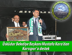 Bakan Mustafa Kara'dan Karsspor'a destek
