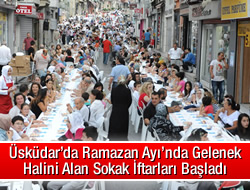 Sokak iftarlar Mimar Sinan'da balad