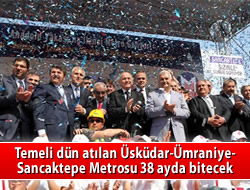 skdar-Sancaktepe metrosunun temeli atld