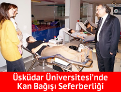 skdar niversitesi'nde kan ba seferberlii