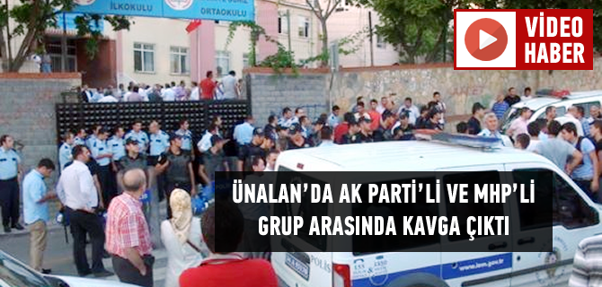 skdar'da partililer arasnda yumruk yumrua kavga