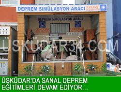 skdar'da sanal deprem eitimi...