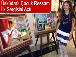 ocuk Ressam lk Sergisini At