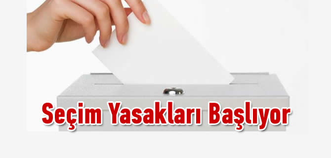 YSK'nn Seim Yasaklar yarn balyor