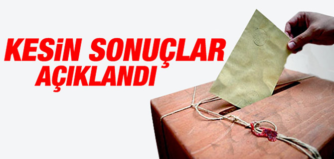 YSK seimlerin kesin sonularn aklad