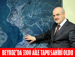 Beykoz Belediyesi 3300 aileye tapu verdi