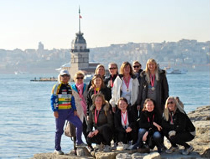 12 Danimarkalı kadın İstanbul'u koşarak keşfetti