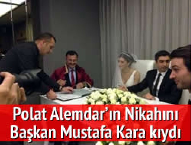 Necati Şaşmaz'ın nikahını Mustafa Kara kıydı