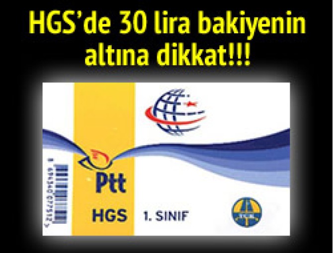 HGS'de 30 lira sınırına tepki yağıyor