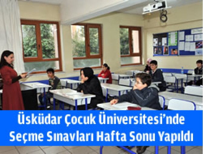 Üsküdar Çocuk Üniversitesi öğrencilerini belirledi