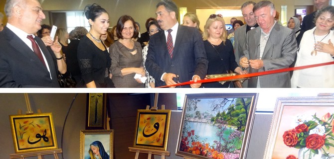 Üsküdar Halk Eğitimi Merkezi Kursiyerleri Resim Sergisi açıldı